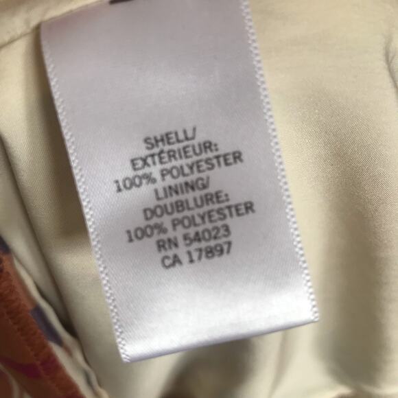 Banana Republic Polyester Multi-Color Sleeveless V-Neck Dress Women's Size 4P - Picture 9 of 9